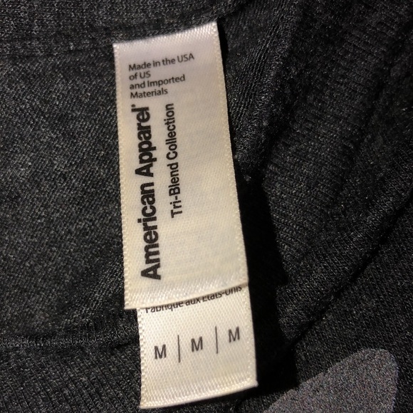 American Apparel size large grey No Bullsh** tee - Picture 4 of 5